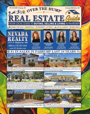 Over the Hump Real Estate Guide August 2026 cover